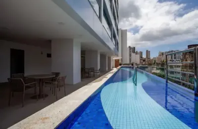 Apartamento para locação, 1/4, varanda, vista mar, vaga de garagem