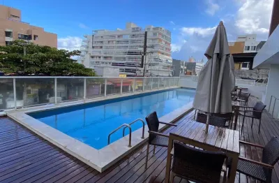 Apartamento para locação, 1/4, varanda gourmet, vista mar, vaga de garagem