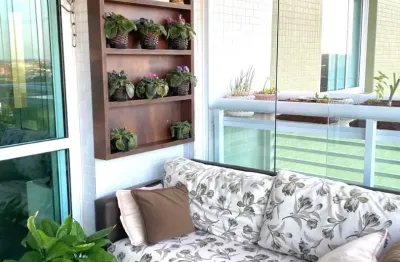 Apartamento à venda, 116m2, 3/4, suite, varanda, mobiliado, 02 vagas de garagem