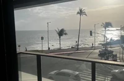 Studio a venda,24m2 , varanda, vista mar, vaga garagem rotativa