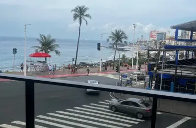 STUDIO temporada carnaval,19,59m2, varanda, vista mar, vaga garagem rotativa