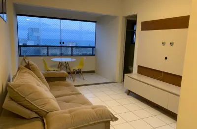 Apartamento a locação na pituba ville, 1/4, nascente, varanda, vista mar,