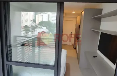 Apartamento studio à venda/locação, 26m², 1 dormitório, varanda. brooklin