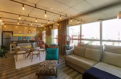 Apartamento à  Venda/Locação com 74 m2 , 1 dormitório com suite na Vila Olimpia, SP