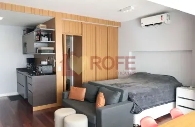 Oportunidade no brooklin: apartamento de 42 m² mobiliado por apenas r$ 679.000. andar alto.