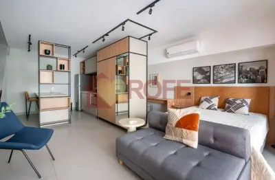 Studio mobiliado com vaga e lazer completo, próximo ao metrô, ideal para morar ou investir no Campo