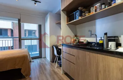 Studio mobiliado na melhor localização de moema  com lazer completo