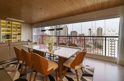 Apartamento de 213 m² com 3 suítes à venda no brooklin. 4 vagas e um depósito. andar alto.