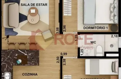 Apartamento com 2 dormitórios à venda, 48 m² por r$ 525.000,00 - campo belo - são paulo/sp