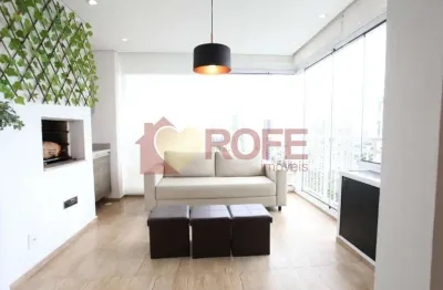 Apartamento para locação/venda 66m², 2 quartos(1 suíte), 2 vagas, varanda/churrasqueira. brooklin.