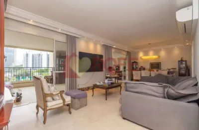 Apartamento à venda no brooklin - alto padrão próximo ao shopping morumbi - 205m², 4 suítes, 4 vagas