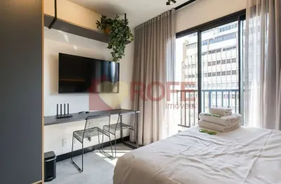 Studio mobiliado de 22m² para venda, bairro vila buarque, condomínio com lazer ao lado do metrô