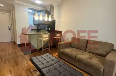 Apartamento para locar no itaim bibi, 65m² com 01 vaga de garagem mobiliado