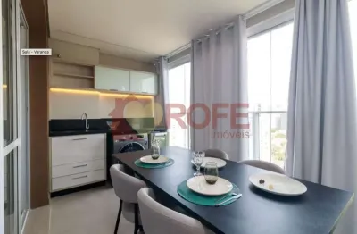 Apartamento de 42 m² para venda no brooklin. totalmente mobiliado, pronto para morar. andar alto.