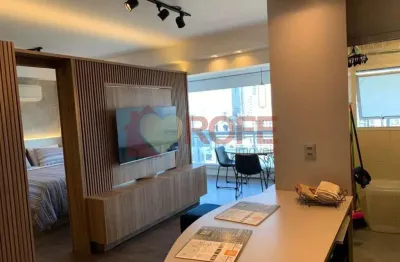 Apartamento com 1 dormitório para alugar, 56 m² por R$ 9.000,00/mês - Brooklin - São Paulo/SP