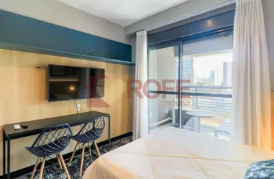 Studio mobiliado de 26m² | condomínio haus mitre / ao lado do metrô brooklin