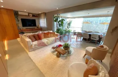 Apartamento a vende de 135m2, 3 suites com 3 vagas determinadas de garagem, lazer completo