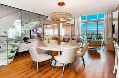 Apartamento duplex mobiliado 164 m² no brooklin: luxo e exclusividade no florida penthouse