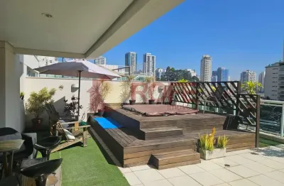 Apartamento garden 120 m2 campo belo - área externa com jacuzzi