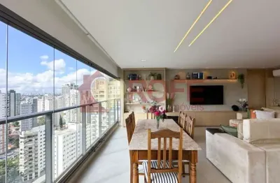 Apartamento mobiliado 143 m² com 3 quartos, sendo 3 suites, 2 vagas à venda, bairro campo belo