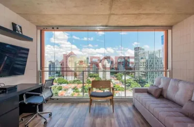 Mobiliado | 1 suíte | 1 vaga | condomínio completo no itaim bibi