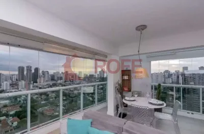 Cobertura com 1 dormitório para alugar, 126 m² por r$ 10.500,00/mês - brooklin - são paulo/sp