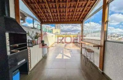 Cobertura com 2 dormitórios à venda, 130 m² por r$ 620.000,00 - campestre - santo andré/sp