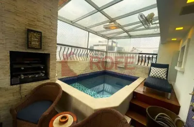 Cobertura 100% reformada, 220m2, 3 suites, 4 vagas de garagem, c/ piscina, moema pássaros