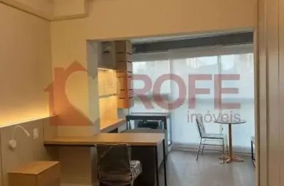 Studio mobiliado no brooklin | vista livre | lazer de alto padrão no rooftop