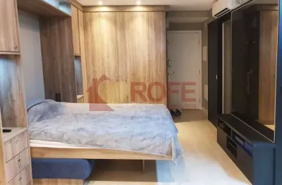 Apartamento tipo studio com 1 dormitório para venda no brooklin. são 33 m². 1 vaga de garagem. andar