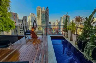Cobertura com 3 dormitórios à venda, 320 m² por r$ 8.880.000,00 - campo belo - são paulo/sp