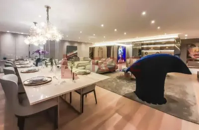 Apartamento de luxo com 273m² com 4 suítes na melhor localização de moema, com lazer completo, últim