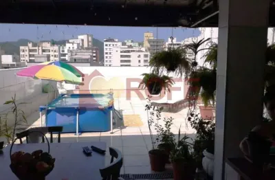 Cobertura na praia do gonzaguinha, 140m2, 2 dorms com 1 vaga de garagem