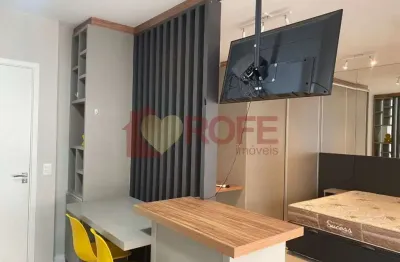 Studio decorado com lazer completo e vista para congonhas | 35m² | 1 vaga | campo belo