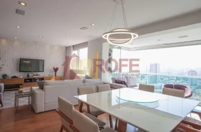 Apartamento brooklin  198 m² - alto padrão, 4 quartos, varanda gourmet e lazer completo