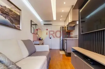 Apartamento com 1 dormitório para locação. totalmente mobiliado, pronto para morar. r. arizona, 250.