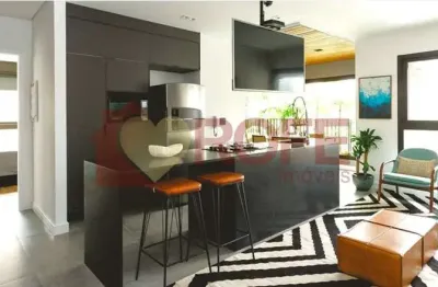 Apartamento 100% mobiliado de 84m2 com 2 suites e 2 vagas, lazer completo na vila olímpía