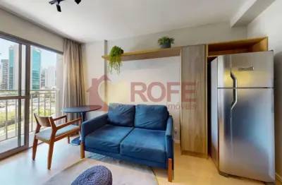 Estúdio 27m2 mobiliado em região de alta demanda para locação no itaim