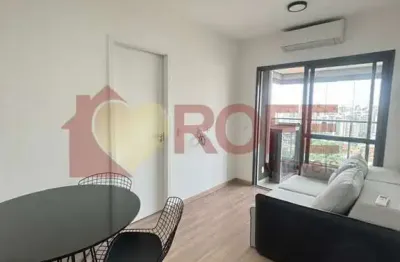 Apartamento  - locação mobiliado  - 38 m² - 1 suíte + lavabo - 1 vaga - campo belo