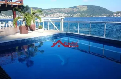 Casa com 5 dormitórios à venda, 400 m² por r$ 7.500.000,00 - são francisco - niterói/rj