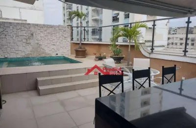 Cobertura com 3 dormitórios, 350 m² - venda por r$ 3.800.000,00 ou aluguel por r$ 16.300,00/mês - icaraí - niterói/rj