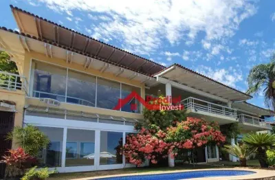 Casa com 6 dormitórios à venda, 1200 m² por r$ 13.000.000,00 - portogalo - angra dos reis/rj