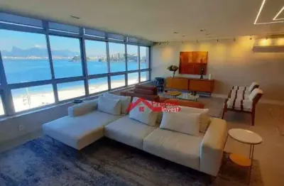 Apartamento com 4 dormitórios à venda, 263 m² por r$ 3.800.000,00 - icaraí - niterói/rj