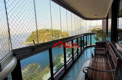 Apartamento com 4 dormitórios para alugar, 260 m² por r$ 12.021,85/mês - boa viagem - niterói/rj