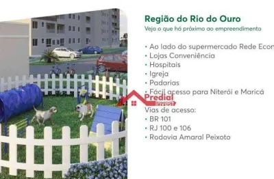 Apartamento com 2 dormitórios à venda, 46 m² por r$ 245.000,00 - rio do ouro - são gonçalo/rj
