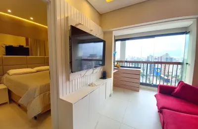 Apto mobiliado, 32m2, 1 dormitório, andar alto, a 5 minutos do metrô brooklin, sp