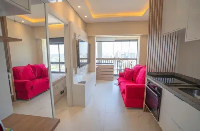 Apto mobiliado, 32m2, 1 dormitório, andar alto, a 5 minutos do metrô brooklin, sp