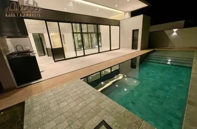 Casa em condomínio fechado com 4 quartos para alugar na rua júlio cassola, 3, alphaville nova esplanada, votorantim por r$ 20.000