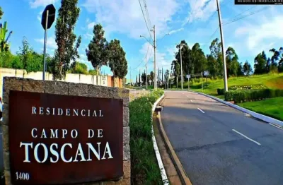 Terreno em condomínio à venda no condomínio campo de toscana em vinhedo/sp