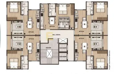Apartamento à venda no condomínio edifício campos altos em valinhos/sp